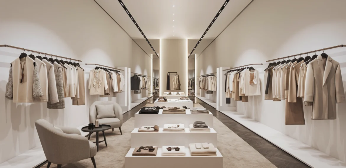 Shop thời trang theo phong cách tối giản