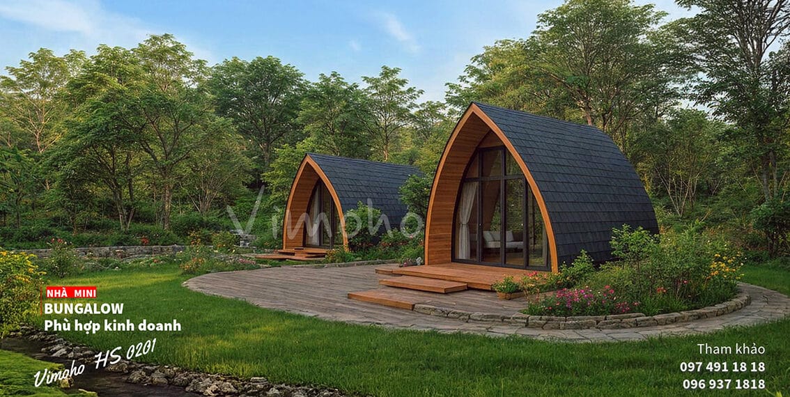 Bungalow đẹp, thân thiện môi trường