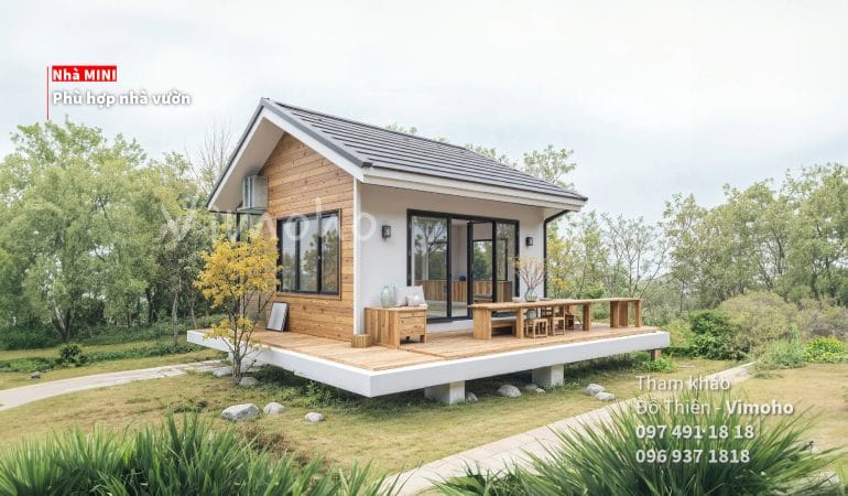 Mẫu nhà cấp 4 mini lắp ráp