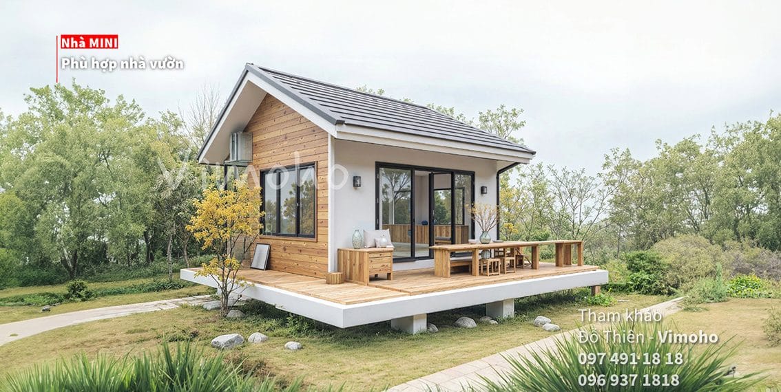 Mẫu nhà cấp 4 mini lắp ráp, nhà cấp 4