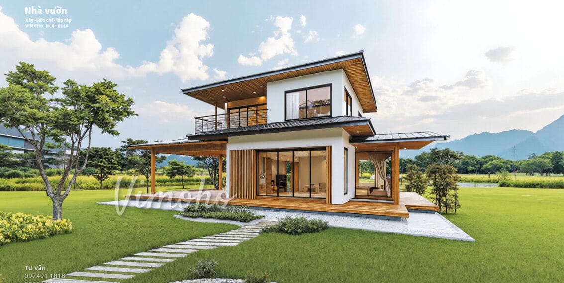 Nhà Tiền Chế Mini 2, nhà tiền chế đẹp