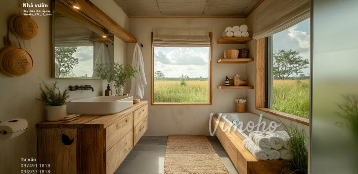 Nhà Tiền chế Mini Module Phong Cách Modern Rustic, Nội thất