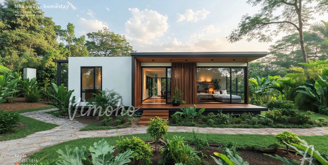 Nhà Mini Phong Cách Modern Minimalist Cho Homestay, Farmstay, Second Home Hoặc Định Cư