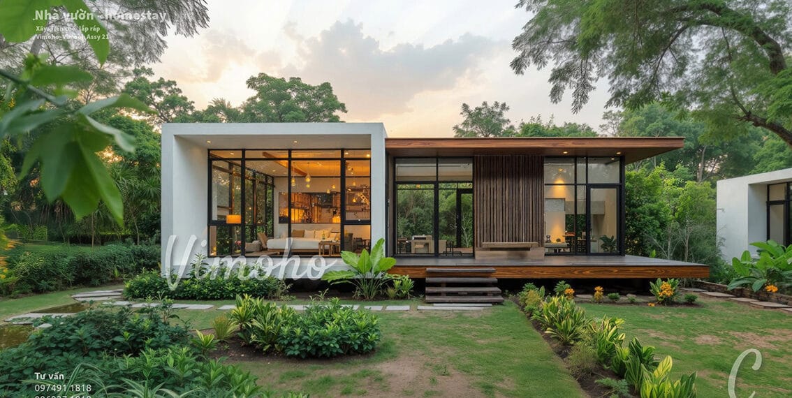 Nhà Mini Phong Cách Modern Minimalist Cho Homestay, Farmstay, Second Home Hoặc Định Cư