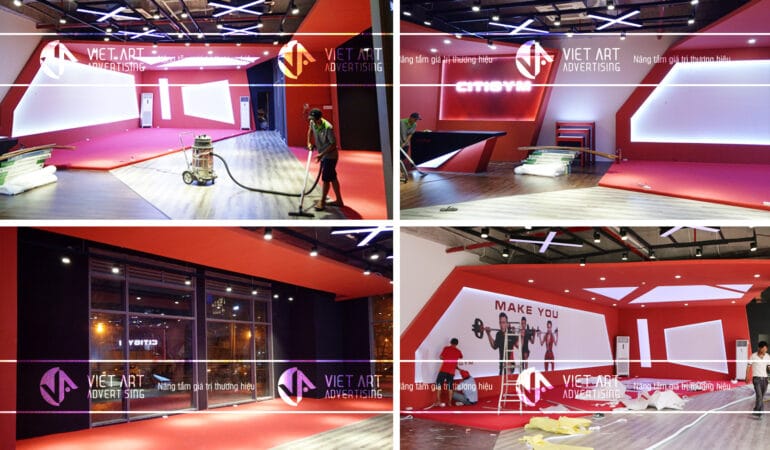 thiết kế showroom cửa hàng